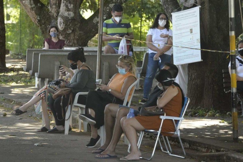  20/01/2022 Crédito: Carlos Vieira/CB/D.A Press. Brasil. Brasilia - DF. Cidades. Teste de Covid-19, na UBS 02 da 114/115 norte.