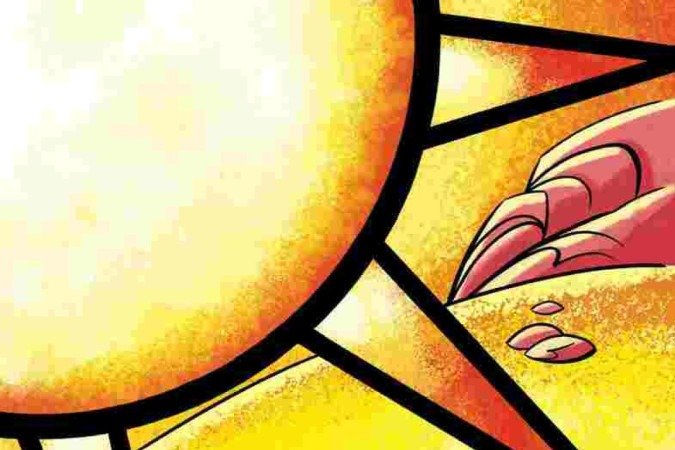 Ilustração de Alex Amir para o quadrinho sobre os orixás