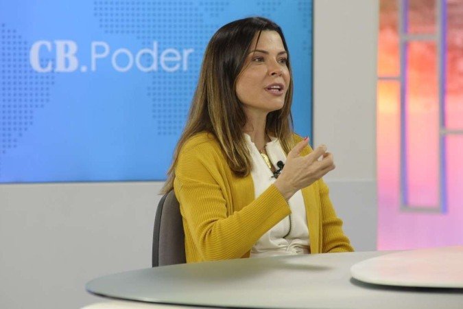  24/01/2022. Crédito: Carlos Vieira/CB/D.A Press. Brasil. Brasilia - DF. CB.Poder. Carlos Alexandre recebe a secretária de Justiça e Cidadania do Distrito Federal, Marcela Passamani.