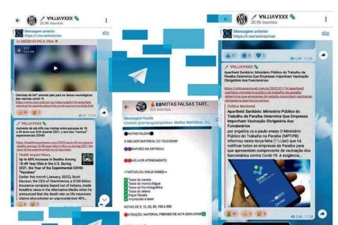 Telegram abriga venda de armas, drogas e notas falsas