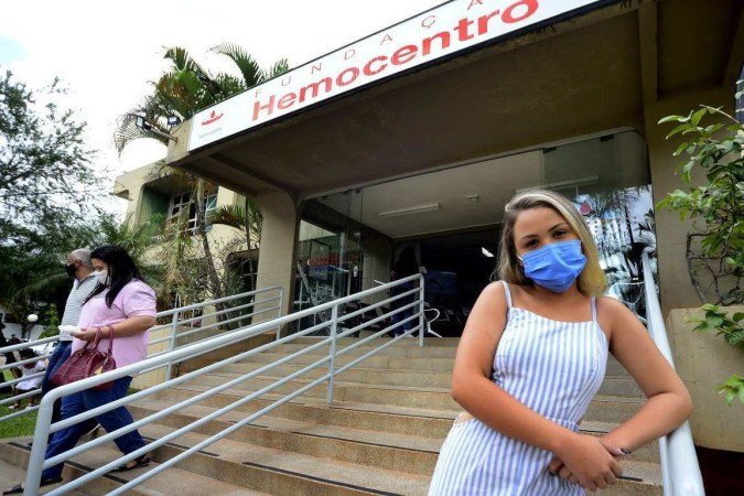  27/01/2022 Crédito: Marcelo Ferreira/CB/D.A Press. Brasil. Brasilia - DF -  Fundação Hemocentro de Brasília, baixo estoque de sangue. Milena Gabriela, doadora.