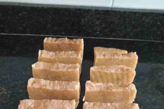 Sabonetes artesanais produzidos por Odilson 