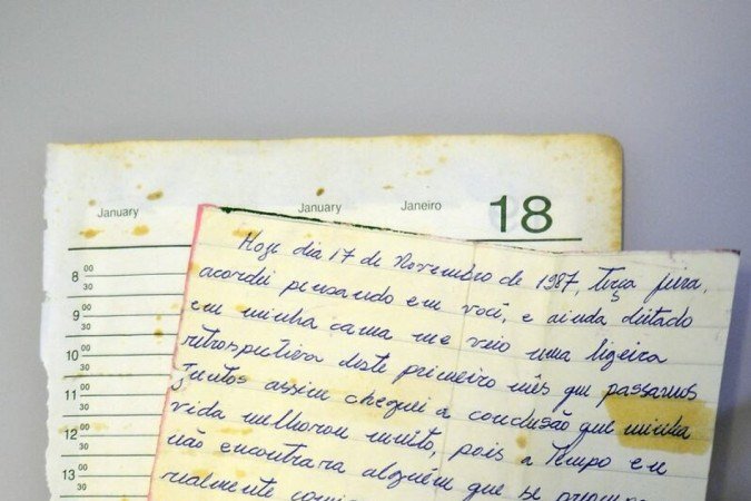 Cartas escritas por Edson Caixeta à esposa Celia Maria