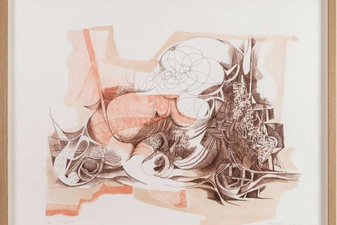  2022. Crédito: Galeria Casa/Divulgação. Cultura. Obras em cartaz na mostra  Rastros do Modernismo: 100 anos da Semana de Arte Moderna de 1922. Burle Marx.