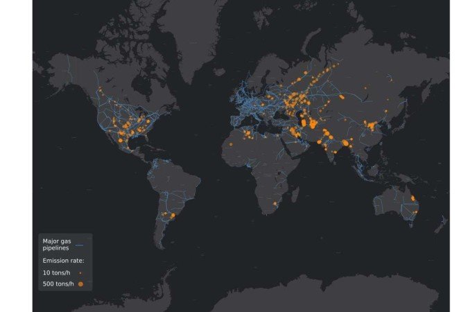  (crédito:  Kayrros Inc./Divulgação)