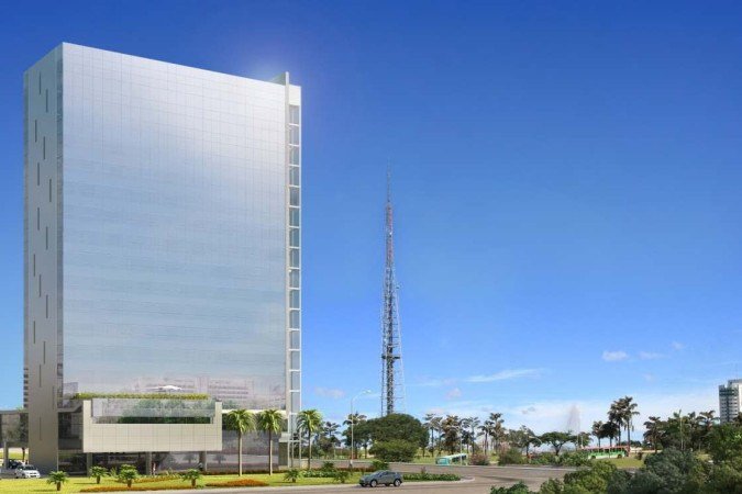  2022. Crédito: Ramada/Divulgação. Coluna Capital S.A. Projetos das fachadas dos hotéis Ramada by Wyndham Brasília Alvorada e TRYP by Wyndham Brasília Nações, da franquia norte-americana Wyndham Hotels & Resorts.