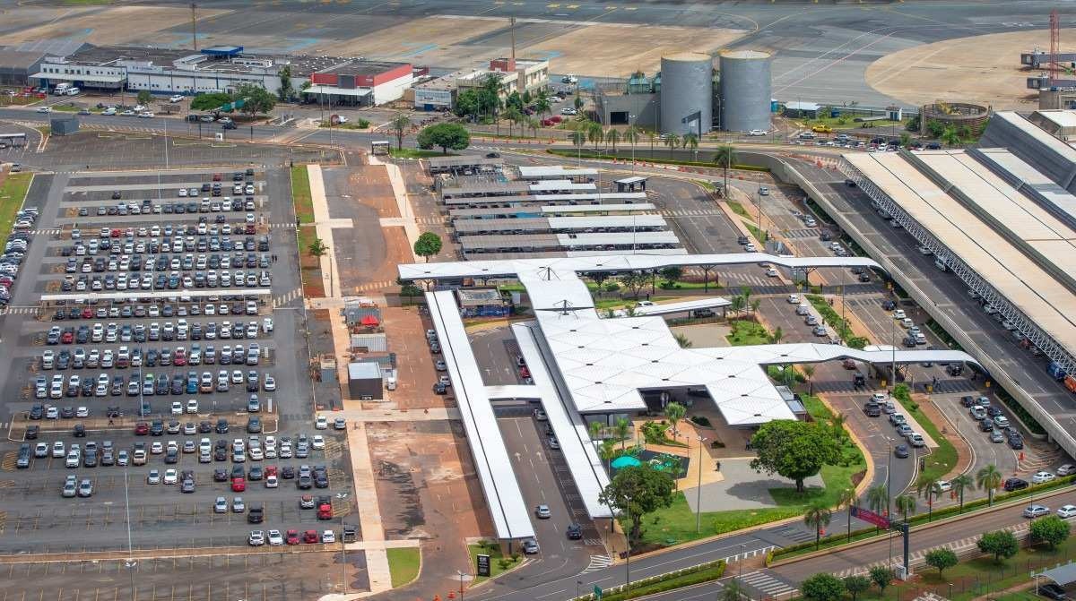 Vista aérea da região do Aeroporto de Brasília