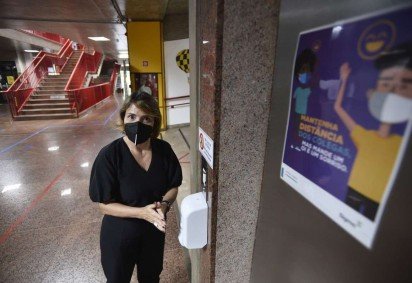Colégio onde Natália é diretora pedagógica reforçou cuidados -  (crédito:  Minervino Júnior/CB)