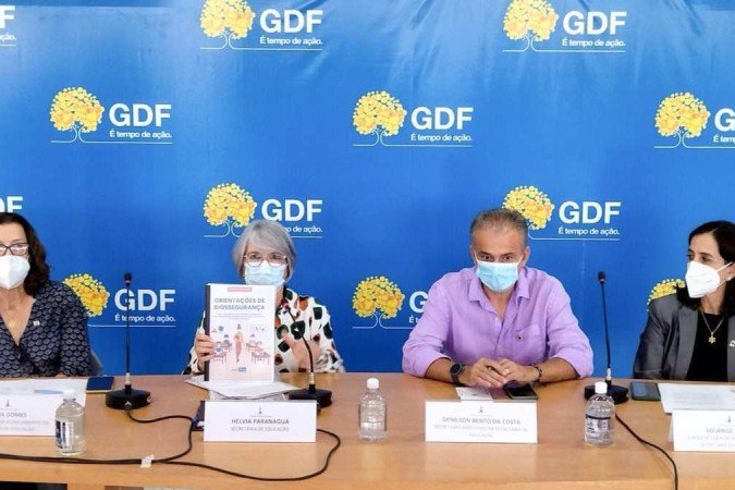 Ano letivo inicia na segunda-feira, 14, com aulas presenciais e turnos normais de cinco horas em todas as escolas públicas -  (crédito: Álvaro Henrique/SEEDF)