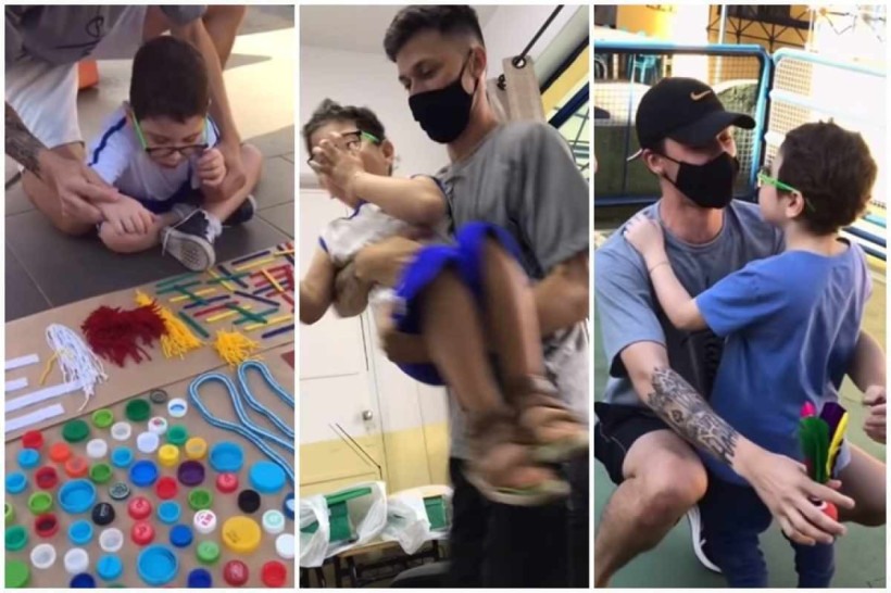 Professor viraliza com aulas inclusivas para crianças com paralisia; assista