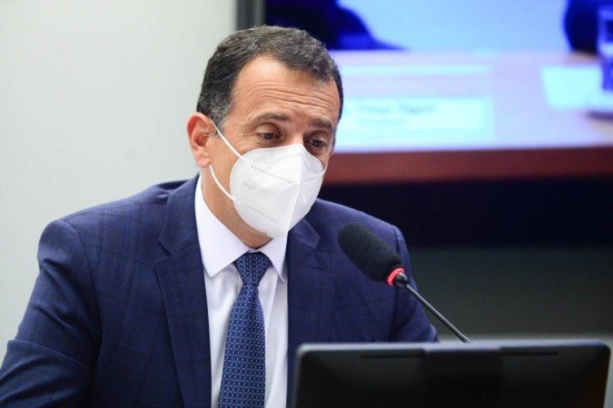 O deputado Marco Bertaiolli na sessão sobre aprendizagem profissional e análise do cenário atual -  (crédito: Billy Boss/Câmara dos Deputados)