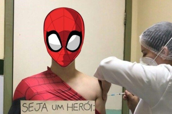 Aranha Urbano incentiva crianças a se vacinarem 