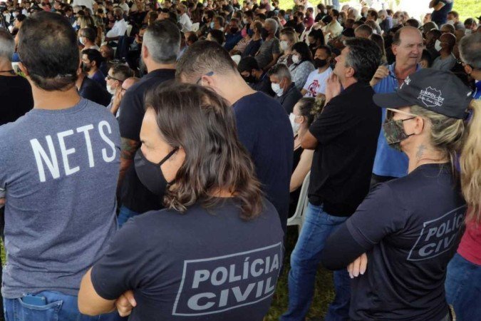  16/02/2022. Crédito: Sinpol-DF/Divulgação. Brasil. Brasilia - DF. Cidades. Assembleia do Sinpol-DF.