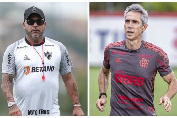  (crédito: Pedro Souza/Atlético-MG e Paula Reis/Flamengo)