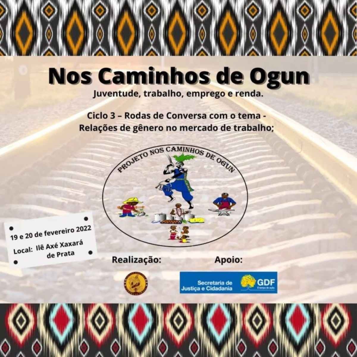 Terceira edição do debate 'Nos caminhos de Ogum' será neste fim de semana