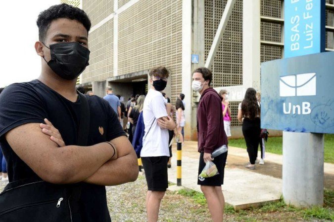 Felipe Melo está decidindo se vai cursar direito ou economia -  (crédito:  Marcelo Ferreira/CB/D.A Press)