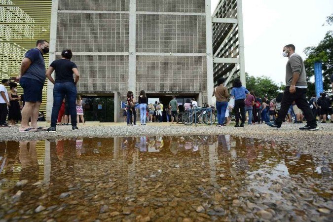Um dos locais de prova foi o Bloco de Salas de Aula Sul da Universidade de Brasília - (crédito: Marcelo Ferreira/CB.Press) Um dos locais de prova foi o Bloco de Salas de Aula Sul da Universidade de Brasília - (crédito: Marcelo Ferreira/CB.Press)