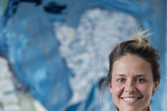 Artista Luiza Gottschalk , autora das obras da exposição Clareira, em cartaz no Museu da República