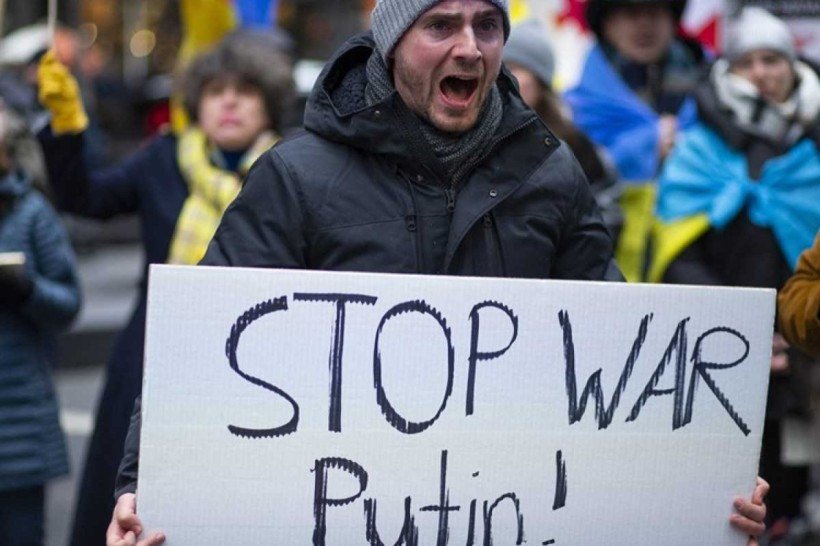 Protestos contra a invasão russa à Ucrânia — Invasão russa à Ucrânia (imagens do dia 24/2)