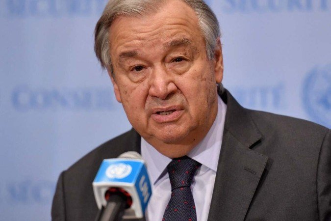 secretário-geral da Organização das Nações Unidas (ONU), António Guterres - (crédito: ANGELA WEISS / AFP) secretário-geral da Organização das Nações Unidas (ONU), António Guterres - (crédito: ANGELA WEISS / AFP)