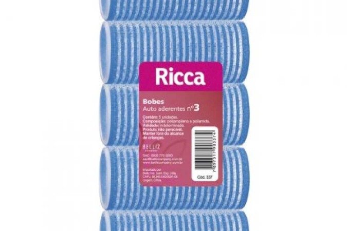 Bobes auto-aderentes nº 3 com 5 unidades, da Ricca, à venda na Droga Raia (R$ 12,09)