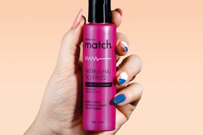 Sérum capilar Match Patrulha do Frizz 50ml, 
de O Boticário 
(de R$ 52,90 por R$ 36,90)