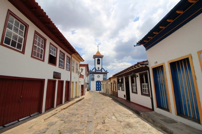 Foto de uma rua da cidade de Diamantina, em Minas Gerais -  (crédito:  Marden Couto/CB/D.A Press)