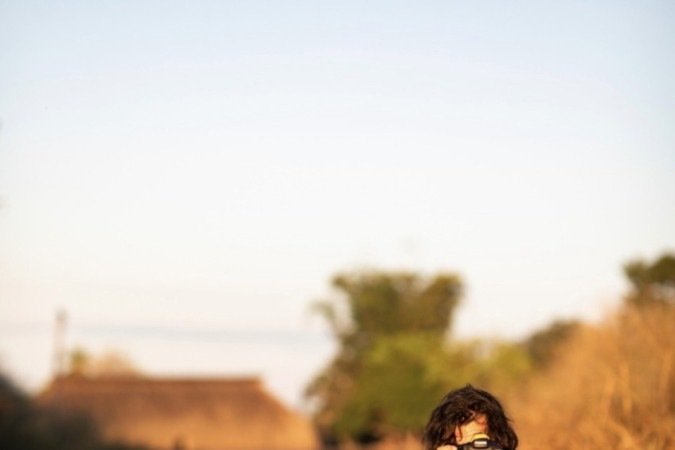 Fotógrafo Ricardo Stuckert durante a produção das imagens do livro Povos originários - Guerreiros do tempo