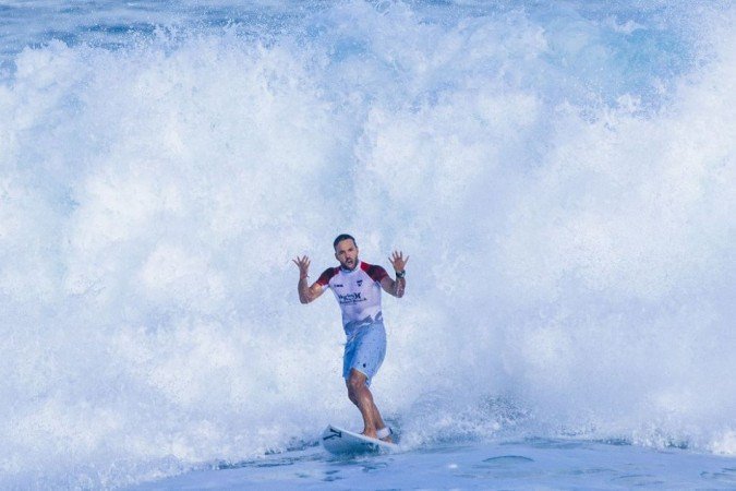 Brasil emplaca sete surfistas na 3ª fase masculina em Peniche - (crédito: Brent Bielmann) Brasil emplaca sete surfistas na 3ª fase masculina em Peniche - (crédito: Brent Bielmann)