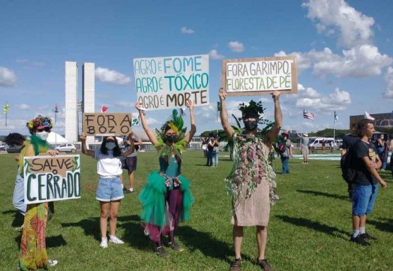 Ato pela Terra: brasilienses se unem a protesto contra 'Pacote da destruição'