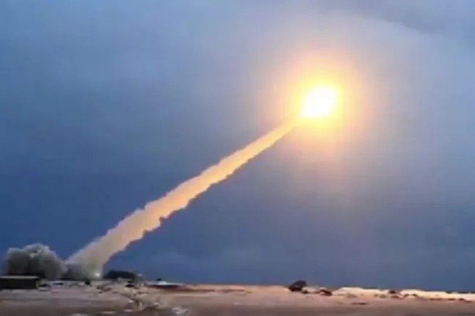 MINISTÉRIO DA DEFESA DA RÚSSIA - Em março de 2018, o presidente Putin chamou o míssil Burevestnik de 'invencível' - MINISTÉRIO DA DEFESA DA RÚSSIA - Em março de 2018, o presidente Putin chamou o míssil Burevestnik de 'invencível' -
