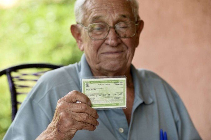 Ítalo Pasini, 81, faz questão de votar nas eleições de outubro