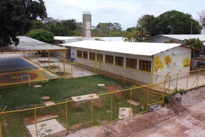 Em 2020 e 2021, a Escola Classe Ipê passou por reformas