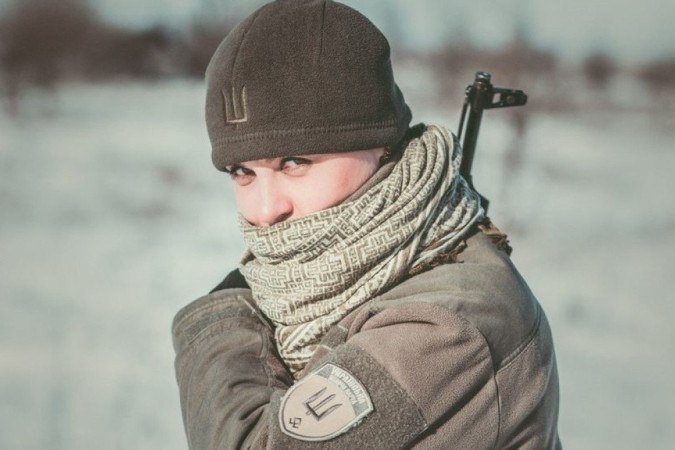 Olena Biletskyi, retratada antes da invasão, treina civis para a guerra desde 2014 -  (crédito: Ukraine Women's Guard)