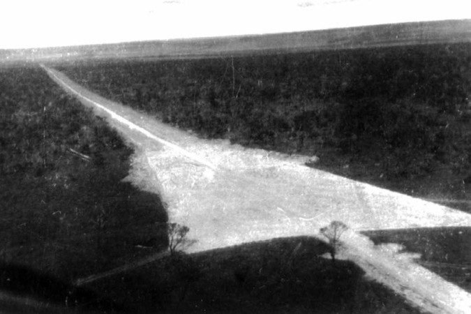 Praça dos Três Poderes no início da capital
