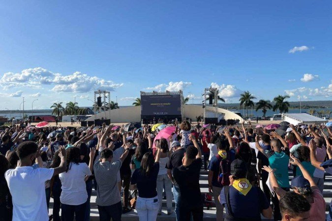 Jovens do DF foram às ruas para promover um mutirão de atividades solidárias. - (crédito: Divulgação/Aplac) Jovens do DF foram às ruas para promover um mutirão de atividades solidárias. - (crédito: Divulgação/Aplac)