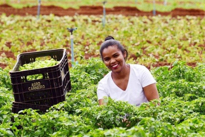  18/03/2022. Crédito: Ed Alves/CB/D.A Press. Brasil. Brasília - DF. Cidades. Março Mes da Mulher. Mulheres no Agro. Na foto Tania Felix. 