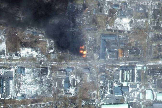 (crédito: AFP / SATELLITE IMAGE ©2022 MAXAR TECHNOLOGIES) (crédito: AFP / SATELLITE IMAGE ©2022 MAXAR TECHNOLOGIES)