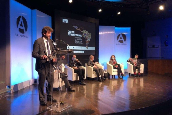 Juan Carlos Martínez Lázaro, professor da IE University, apresenta pesquisa sobre investimentos espanhóis na América Latina - (crédito: Vicente Nunes/CB) Juan Carlos Martínez Lázaro, professor da IE University, apresenta pesquisa sobre investimentos espanhóis na América Latina - (crédito: Vicente Nunes/CB)