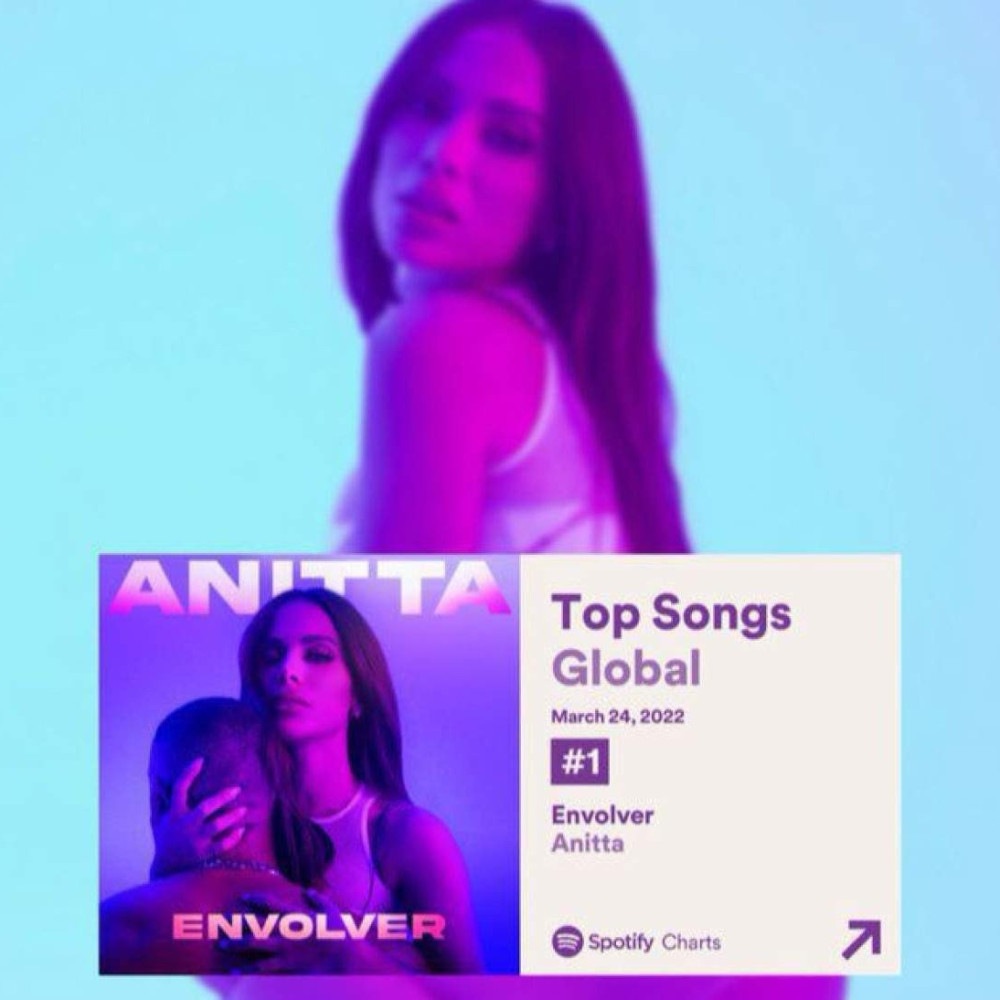 Anitta agradece fãs pelo #1 no Spotify Global: Nunca vi o Brasil tão unido