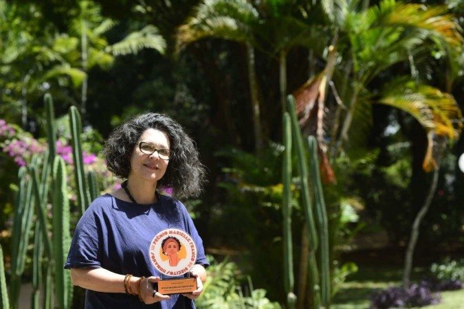  30/03/2022. Cidades. Premio Marielle Franco, para a servidora e psiquiatra Kyola Vale.