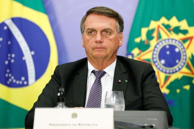Presidente Jair Bolsonaro durante Reunia?o com Marcelo Queiroga, ministro de Estado da Sau?de

