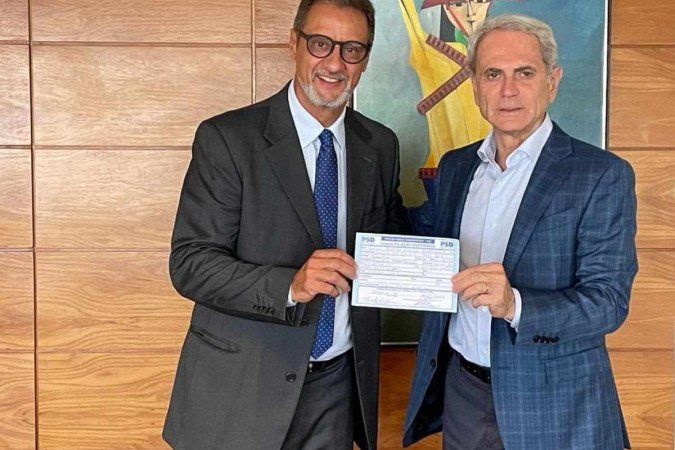  Crédito: PSD/Divulgação. Eixo Capital.  Carlos Divino Rodrigues, desembargador aposentado se filia ao PSD