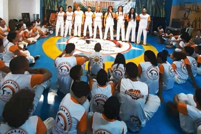 A roda de capoeira Ginga Ativa participa do Ferrock Artes nas Escolas -  (crédito: Divulgação)