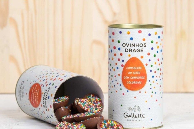 Ovinhos 
Dragê, da Gallette (R$ 46)