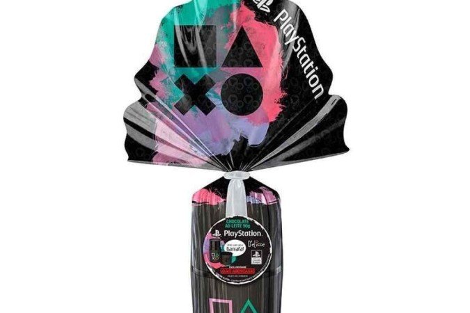 Ovo Playstation 90g, D'elicce, nas Americanas (R$ 49,99)