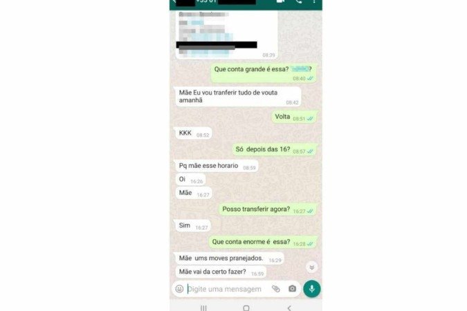 Criminosos aplicavam o golpe do WhatsApp se passando por familiares das vítimas