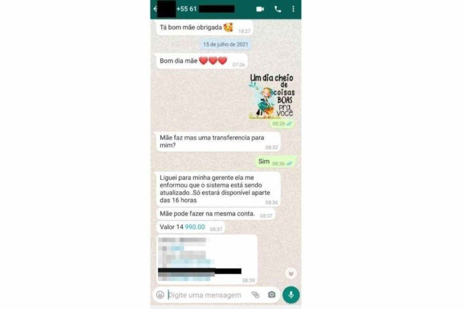 Criminosos aplicavam o golpe do WhatsApp se passando por familiares das vítimas