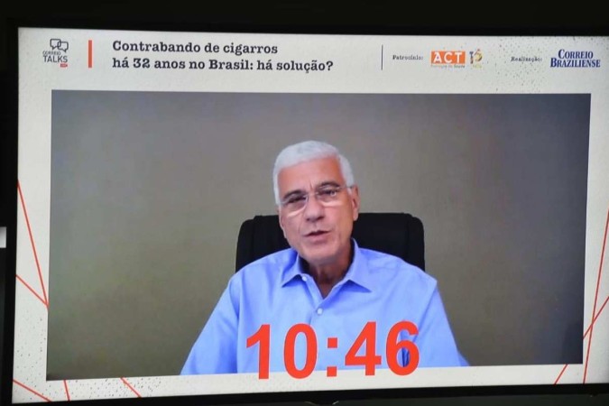 Jorge Rachid, ex-secretário da Receita. "Correio Talks Contrabando de cigarros há 32 anos no Brasil: há solução?"
 -  (crédito: Minervino Junior/CB/DA.Press)