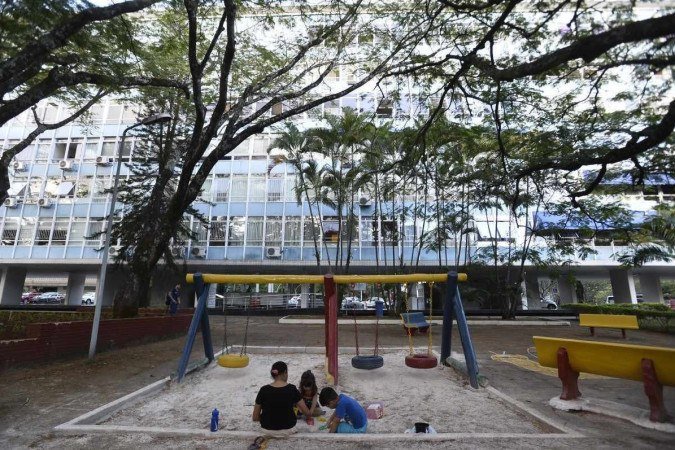 Parque da superquadra 114 Sul: espaço de convívio entre os vizinhos 
